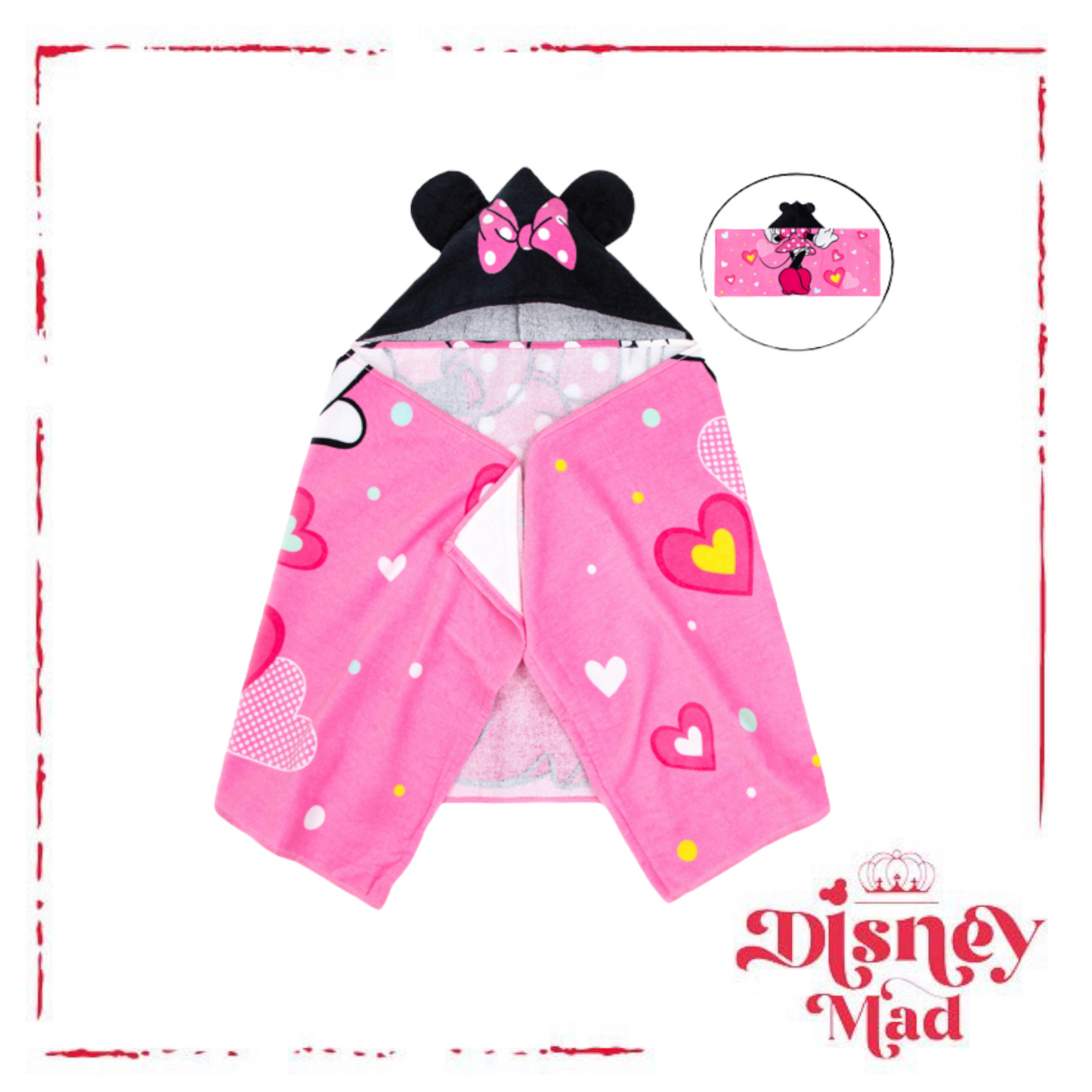 Disney Minnie Mouse Hooded towel