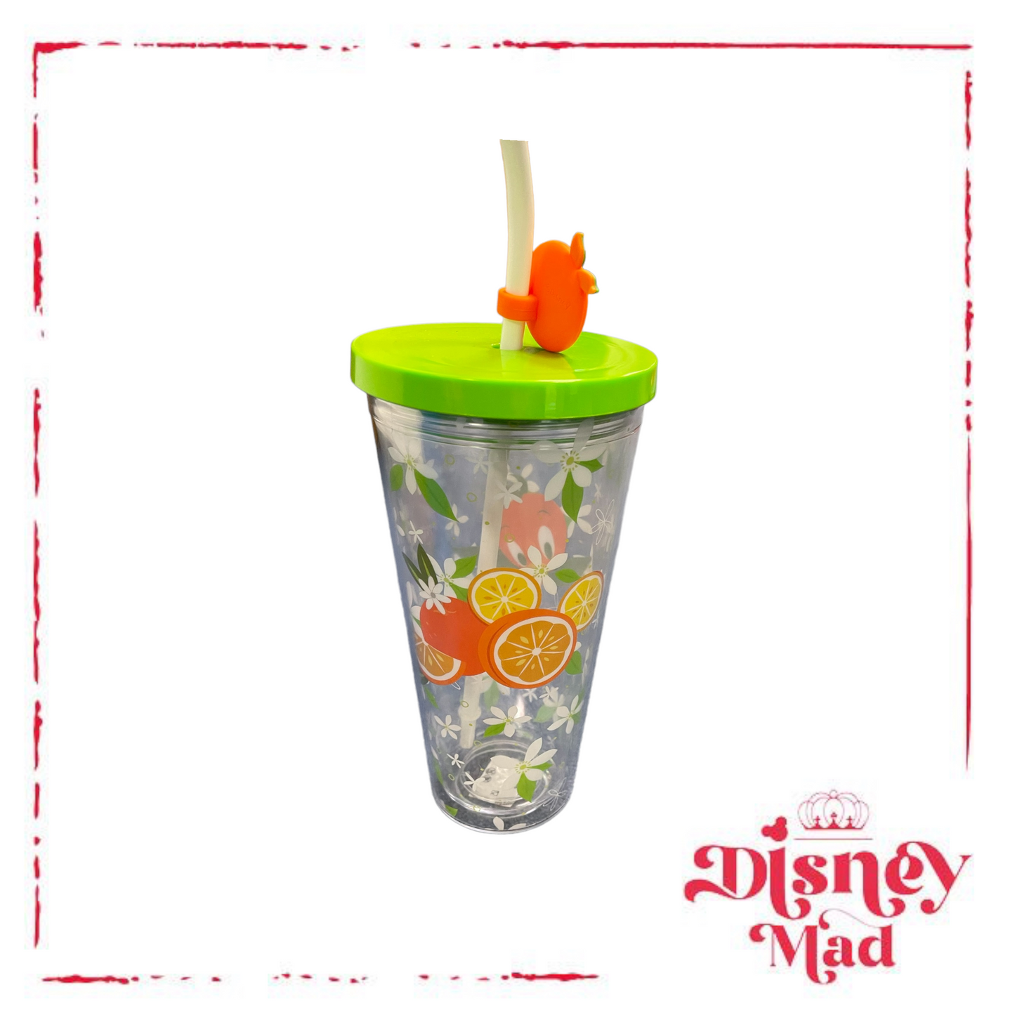 Disney Parks Orange Bird Tumbler With Straw