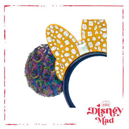 Walt Disney World 50th Anniversary Minnie Mouse Jewelled Ears Headband