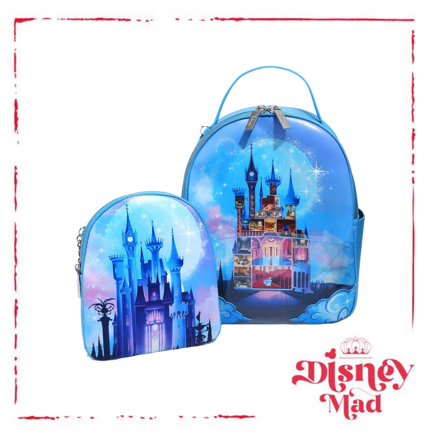 Loungefly Cinderella Castle Collection Series Mini Backpack Disney Bag