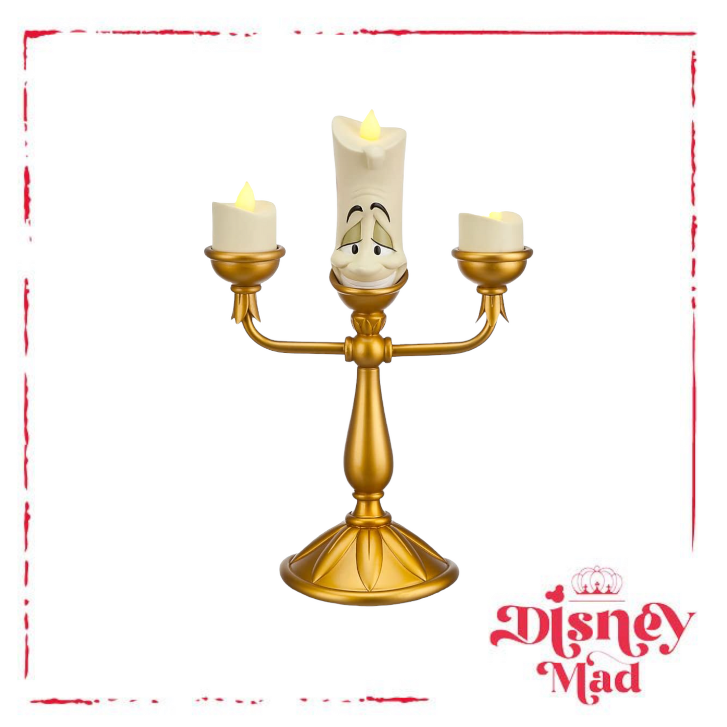 Disney Parks Exclusive Beauty and the Beast Light-Up Lumiere Candlestick Figure