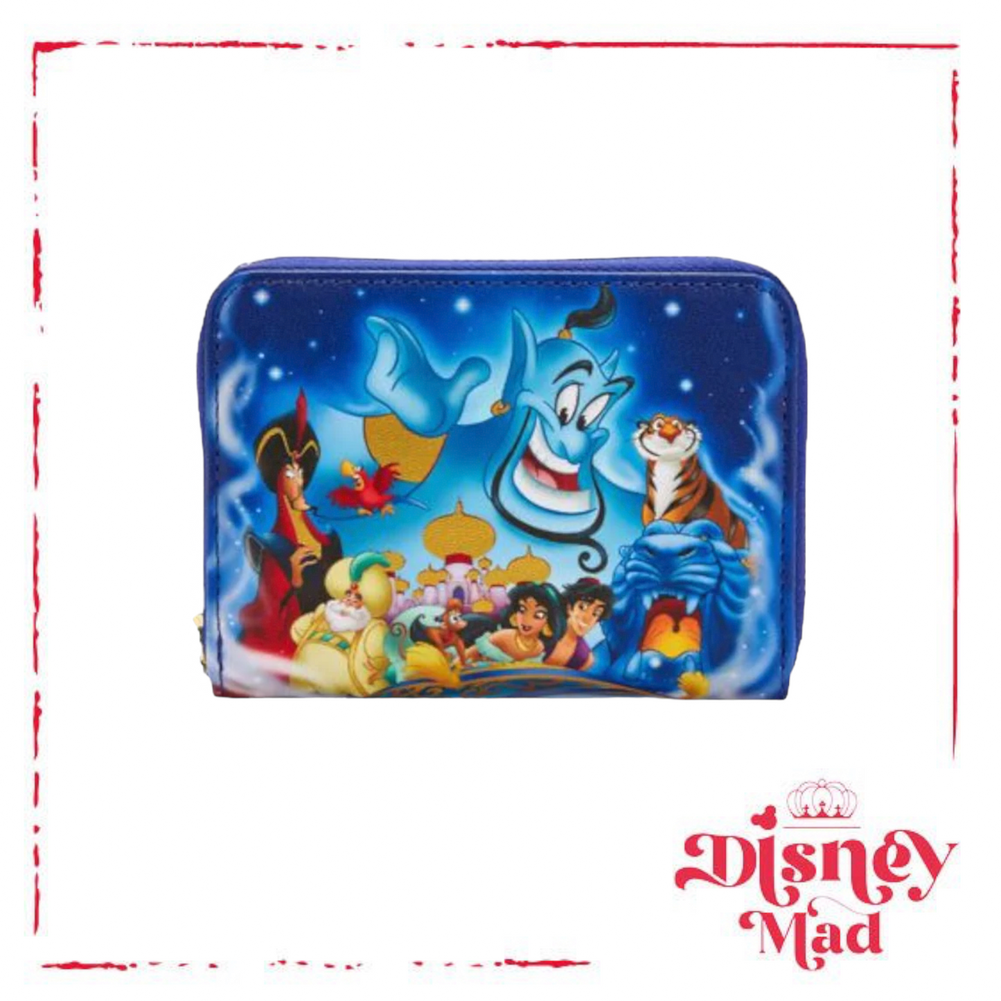 Disney Loungefly Aladdin 30th Anniversary Zip Around Wallet