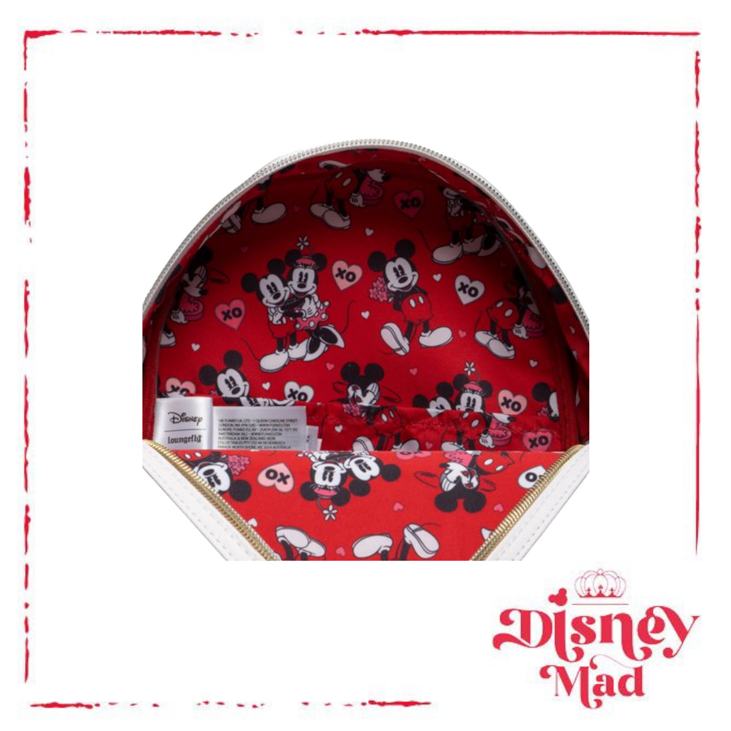 Mickey Mouse Chocolate Box Valentine Mini-Backpack - Entertainment Earth Exclusive