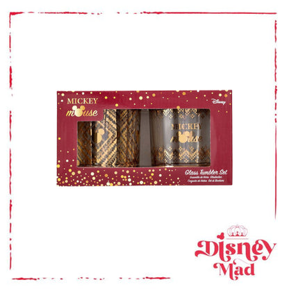 Disney pack 2 glasses Tumbler Gold Mickey