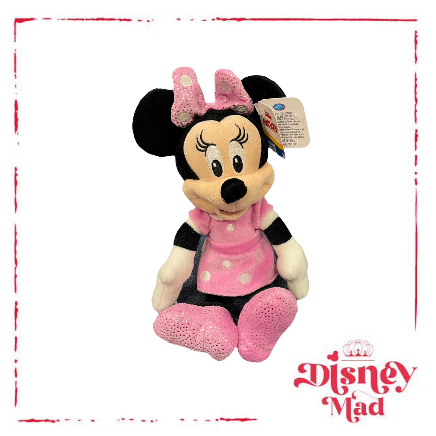 Disney Junior Sparkle Dress Minnie Mouse Plushie