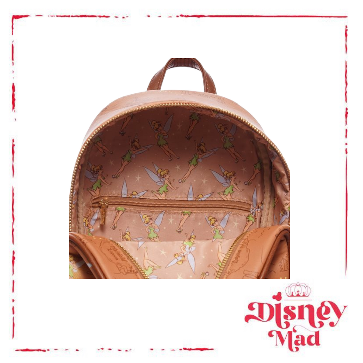 Disney Loungefly Peter Pan Neverland Map Mini-Backpack - Entertainment Earth Exclusive