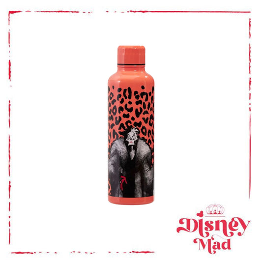 Disney Villains Metal Water Bottle - Cruella De Vil