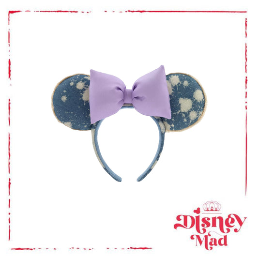Disney Parks Minnie Mouse Denim and Lavender Ears Headband Disney Parks