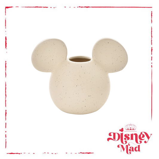 Disney Mickey Head Vase Natural Speckle