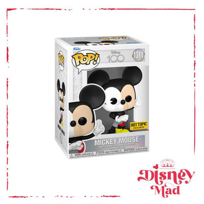 Funko Disney100 Pop! Mickey Mouse Vinyl Figure Hot Topic Exclusive