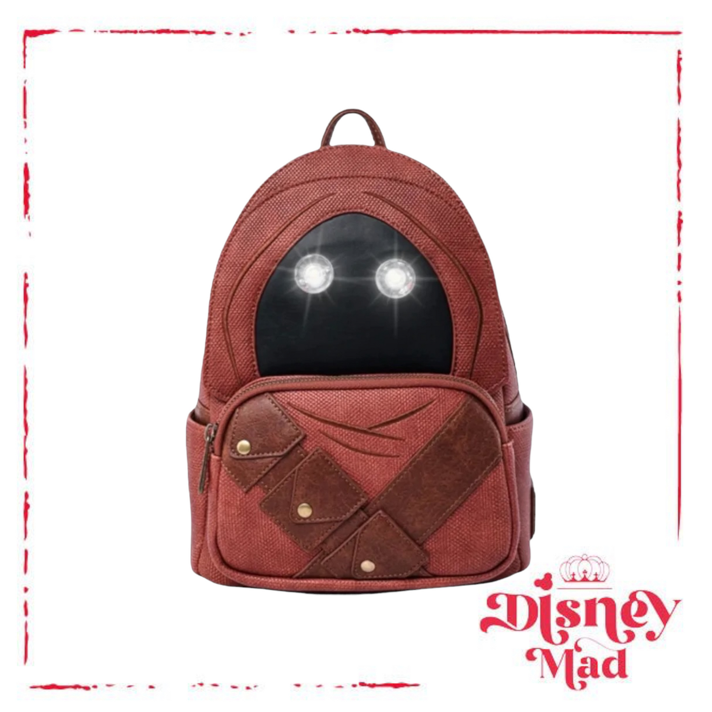 Star Wars Loungefly Jawa Light Up Mini Backpack Original!