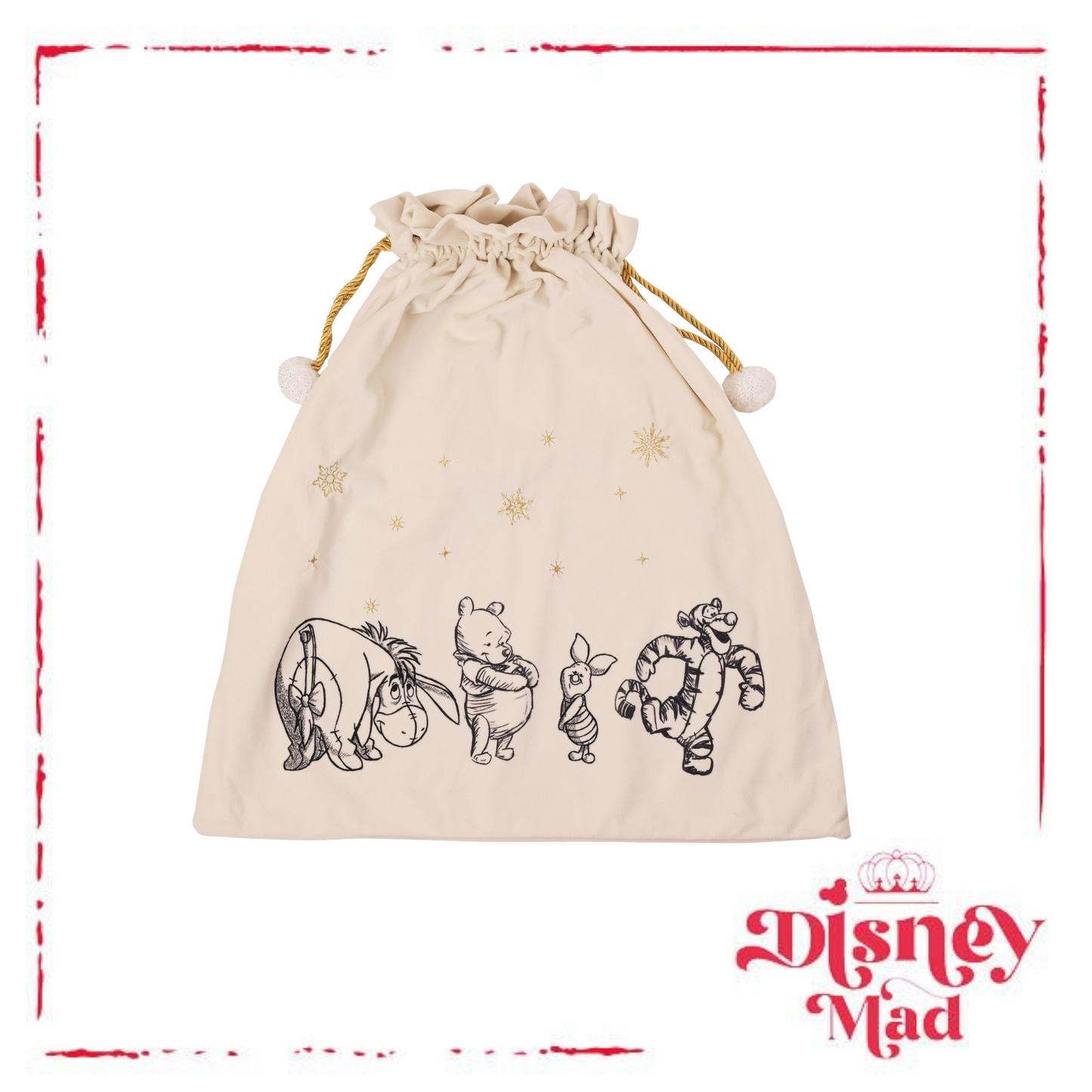 Disney Multi Winnie the Pooh Christmas Sack