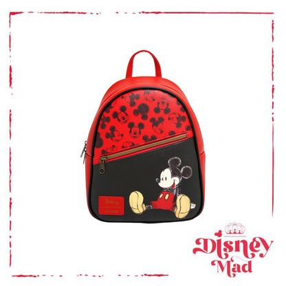 Loungefly Disney Mickey Mouse Diagonal Pocket Mini Backpack