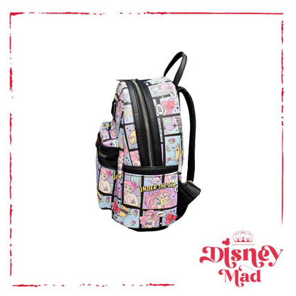 Disney Loungefly The Little Mermaid Comic AOP Mini Backpack - Grotto Treasures Exclusive