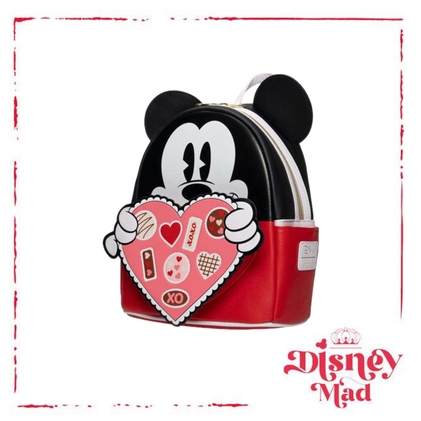 Mickey Mouse Chocolate Box Valentine Mini-Backpack - Entertainment Earth Exclusive