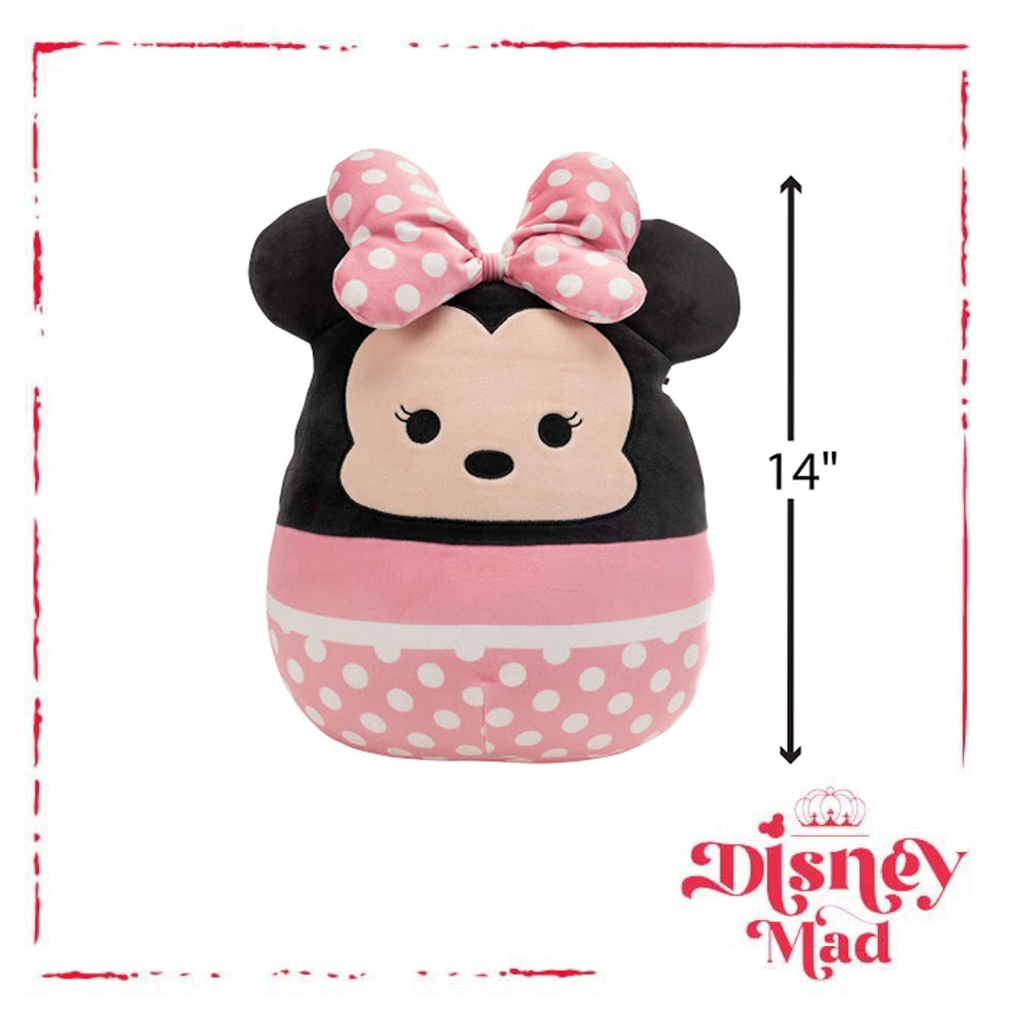 Disney Squishmallows Plush 14" Minnie Mouse