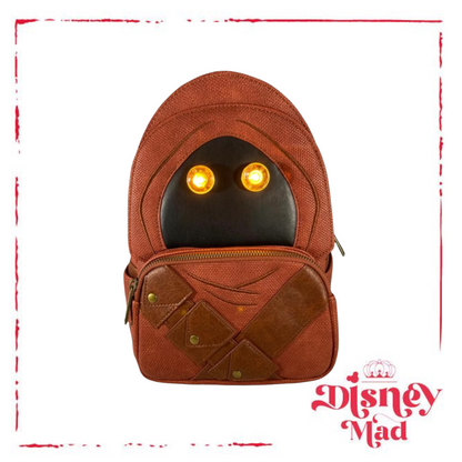 Star Wars Loungefly Jawa Light Up Mini Backpack Original!