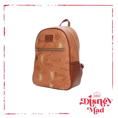 Disney Loungefly Peter Pan Neverland Map Mini-Backpack - Entertainment Earth Exclusive