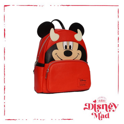 Disney Loungefly Mickey Mouse Halloween Devil Mickey Mini-Backpack