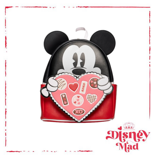 Mickey Mouse Chocolate Box Valentine Mini-Backpack - Entertainment Earth Exclusive
