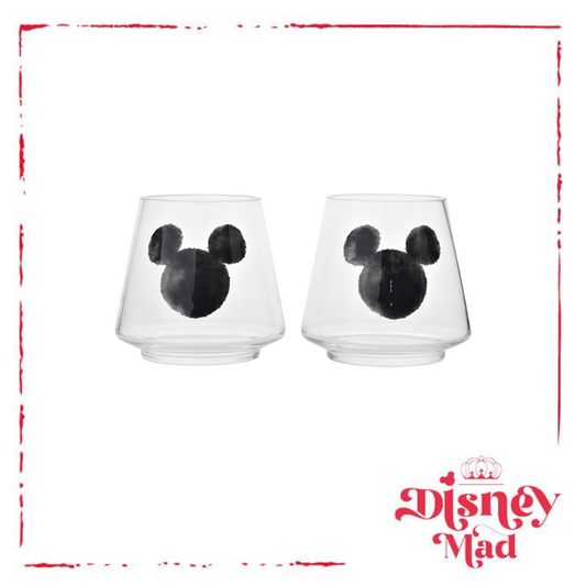 Disney Mickey Shapes Set of 2 Glass Candle Holders