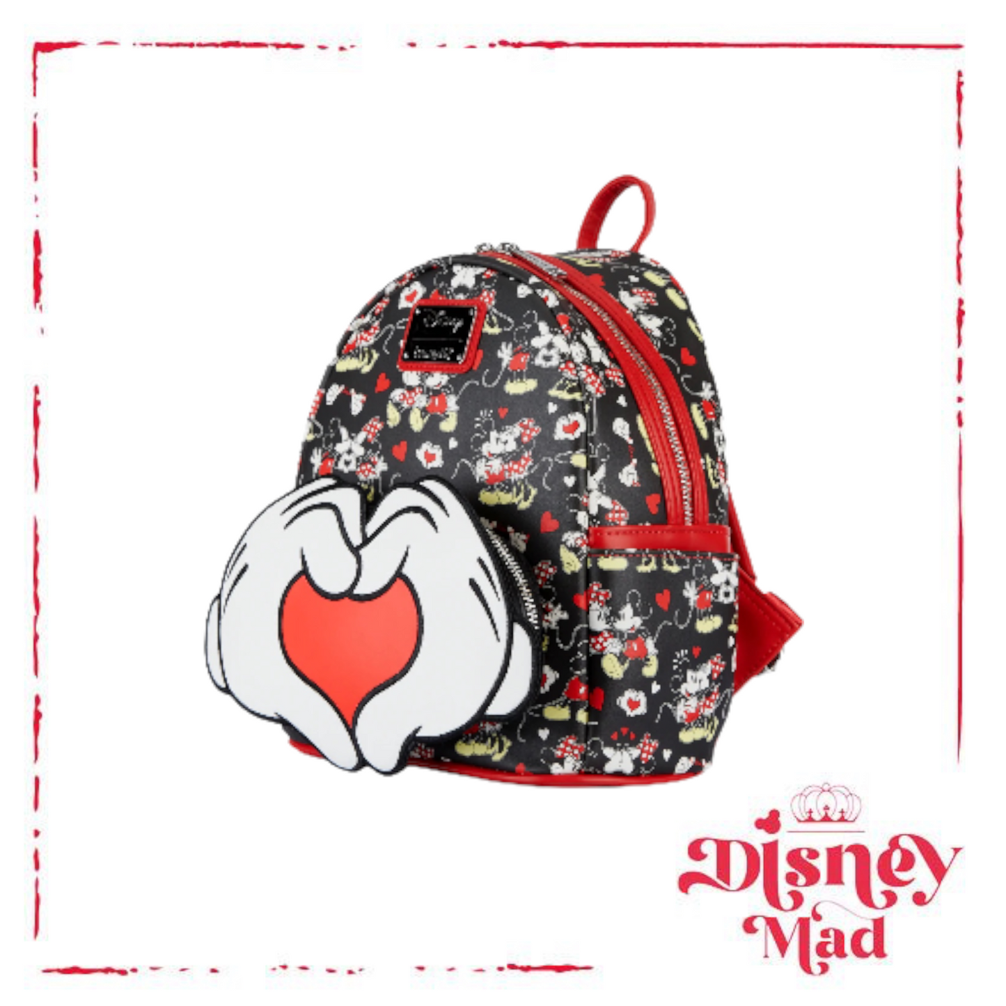 Loungefly Disney Mickey and Minnie Heart Hands Womens