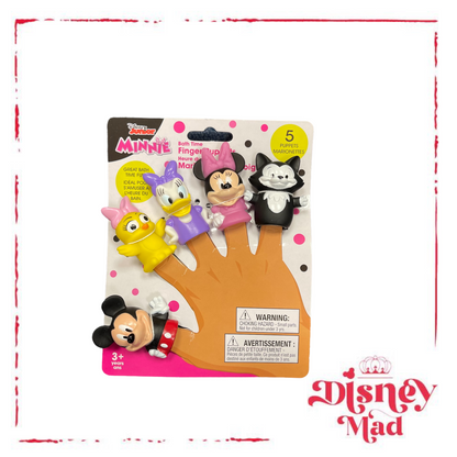 Disney Junior Minnie And Friends Bath Time Finger Puppets