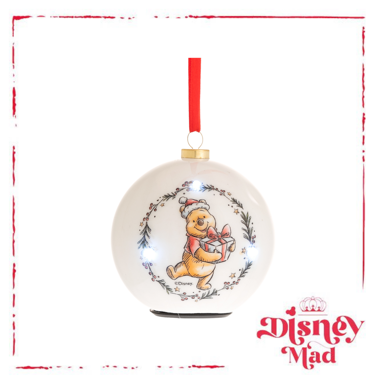 Disney LED Flashing Winnie Bauble