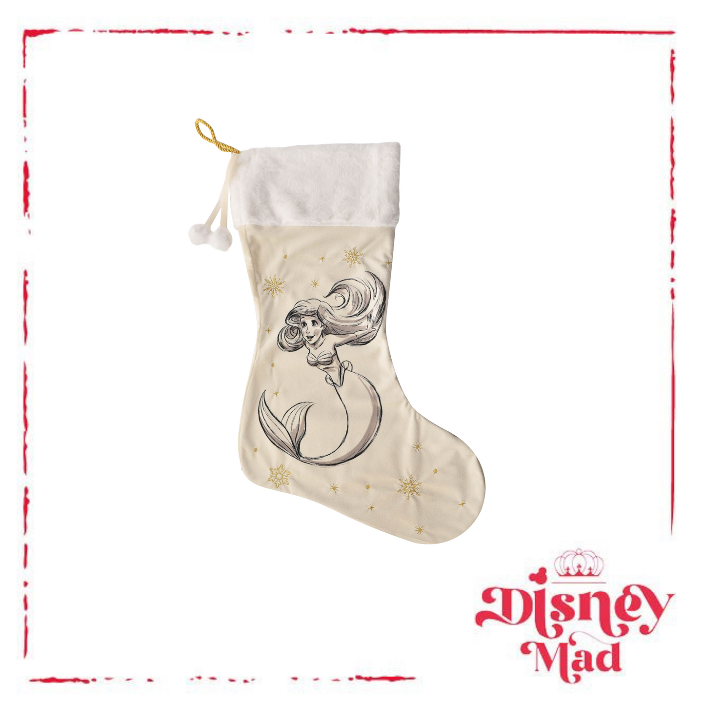 Disney Ariel Christmas Stocking Stocking 20"