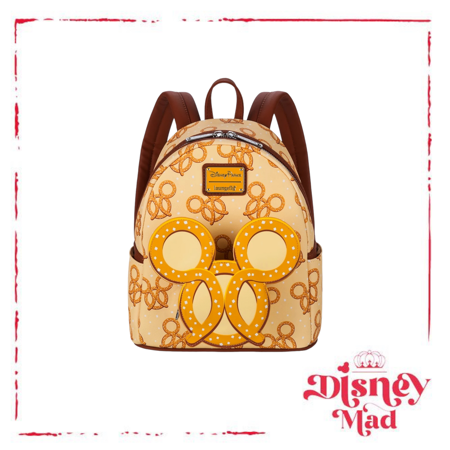 Mickey Mouse Pretzel Loungefly Mini Backpack