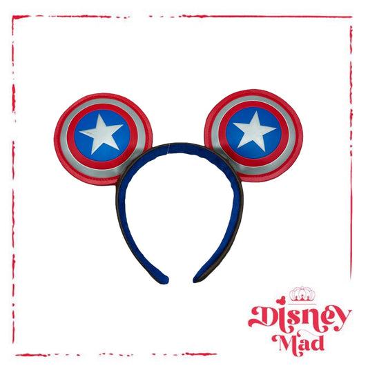 Disney Parks Marvel Captain America Mickey Ears Headband