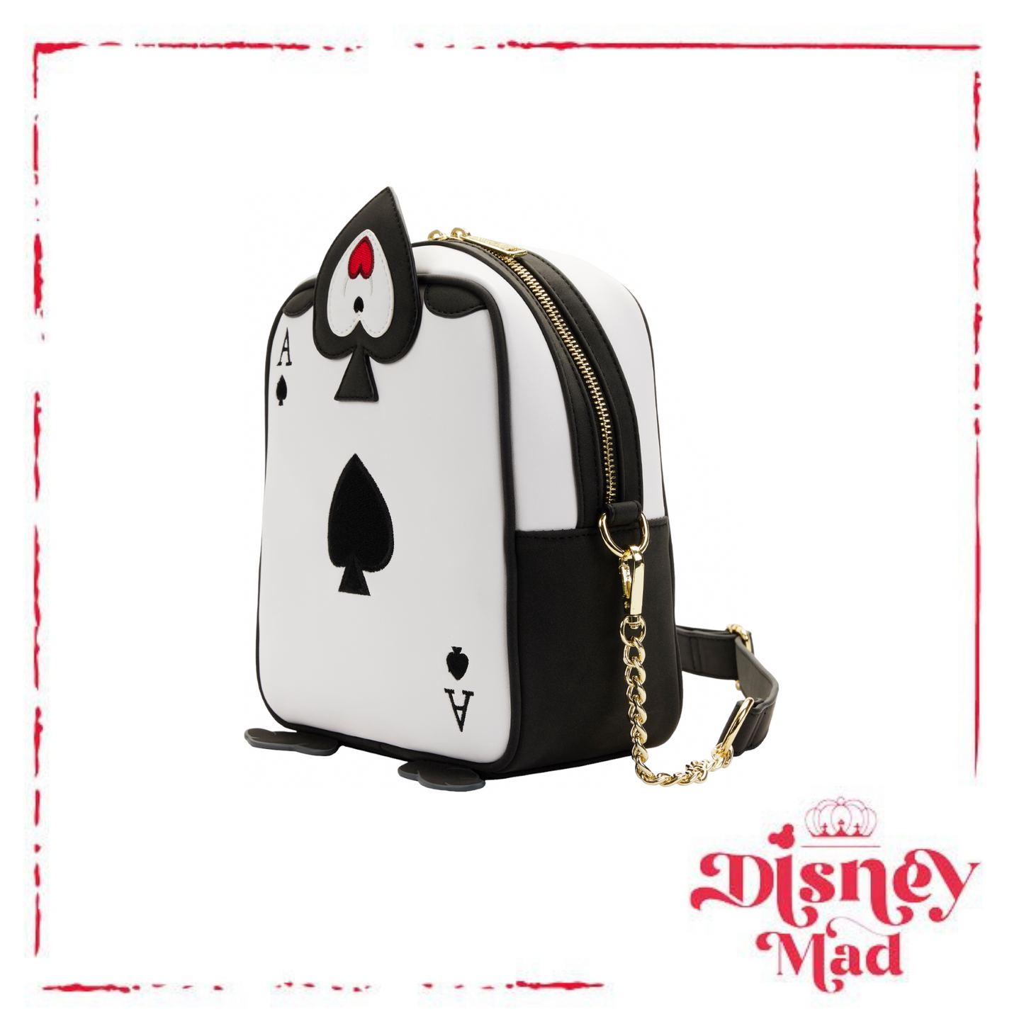 Disney Loungefly Alice in Wonderland Ace of Hearts Crossbody Bag