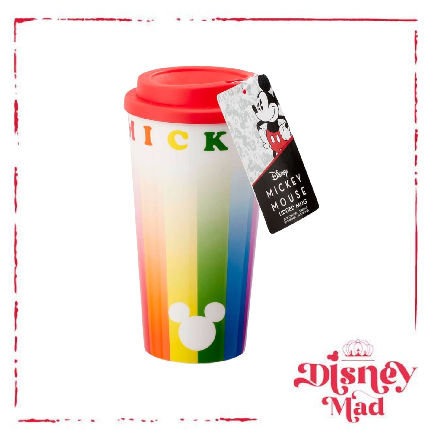 Disney Funko Mickey Rainbow Travel Mug