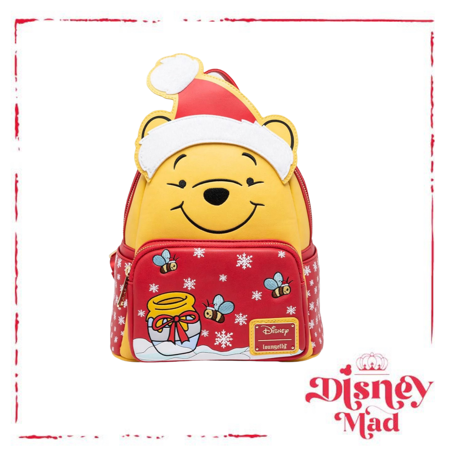 Loungefly Disney Santa Winnie the Pooh Mini Backpack 707 Exclusive